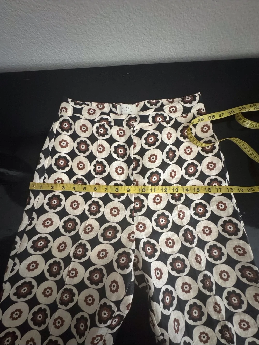 NWT DISSH Dixon Floral Linen Flare Pants - Picture 10 of 16